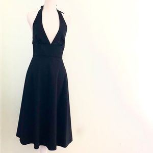 J.Crew black halter dress